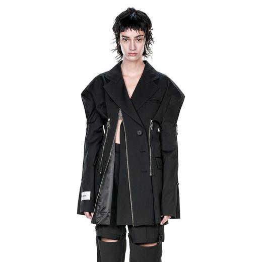 24ans Logo zip denim jacket 拉链西服 商品图0