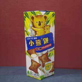 乐天小熊饼干盒装巧克力味+白巧克力味37g/盒满1盒