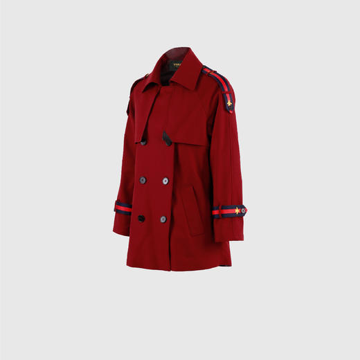 休闲版两搭片后捏褶外套 商品图1