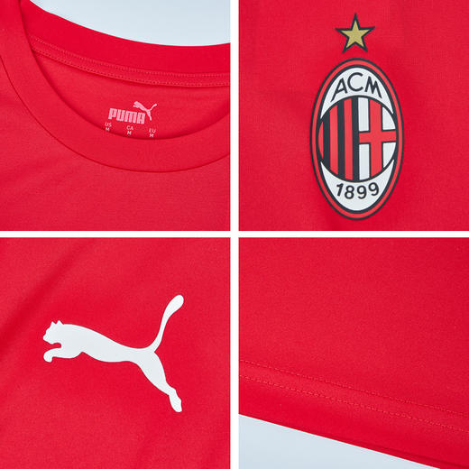 SFS彪马正品20-21AC米兰球员版短袖训练服带透水暗纹758632-01 商品图3