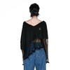 24ans 2021SS Off shoulder knitwear 黑/白 毛衣 商品缩略图2