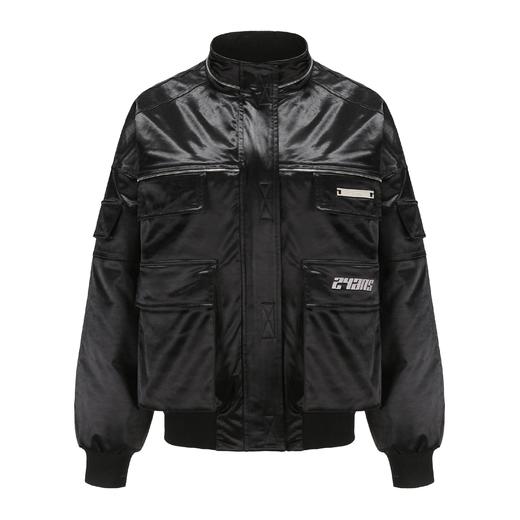 24ans 'warning' baseball down jacket 缎面的羽绒服还有谁！ 商品图4