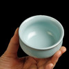 汝窑喝茶杯个人单个单杯主人杯陶瓷开片手工可养冰裂家用大号简约 商品缩略图1