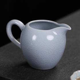 公道杯汝窑开片家用陶瓷大号倒茶公杯分茶器功夫茶具配件单个可养