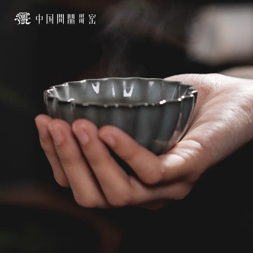 问鼎哥窑锦绣宋纹青莲杯（缺货） 商品图2