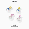 ZEGL高级感人造珍珠法式耳环女气质耳钉2021年新款潮925银针耳饰 商品缩略图3