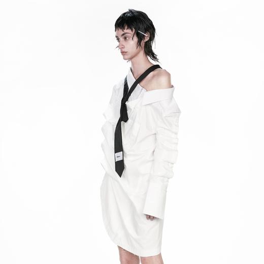 24ans 2021SS White shirt with tie 领带衬衫 商品图2
