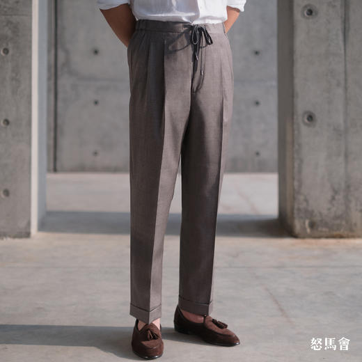 Merino Brothers 双经双纬澳洲美丽诺羊毛意式工艺裤装 商品图0