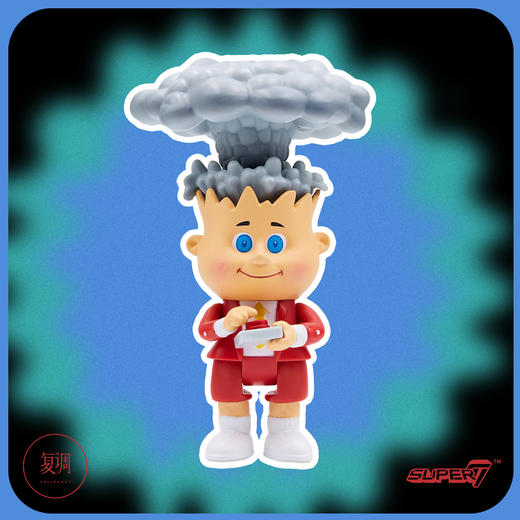 现货 Super7 垃圾桶小子 GPK 红色版 Adam Bomb挂卡 复古 潮流玩具 摆件 商品图2