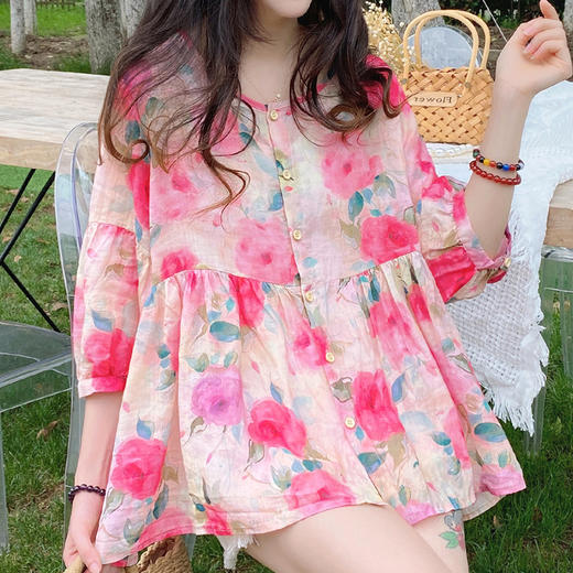 裁缝学苑 AG183女装娃娃衫纸样夏天服装短袖衬衫打版样板衣服版型 商品图1