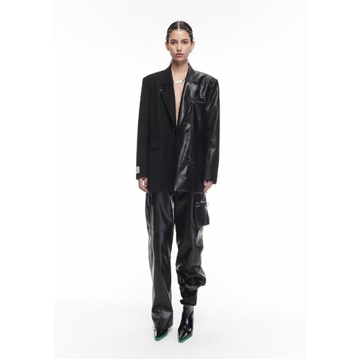 24ans Leather Stitched Suit 又想穿皮衣又想穿西服怎么办 商品图1