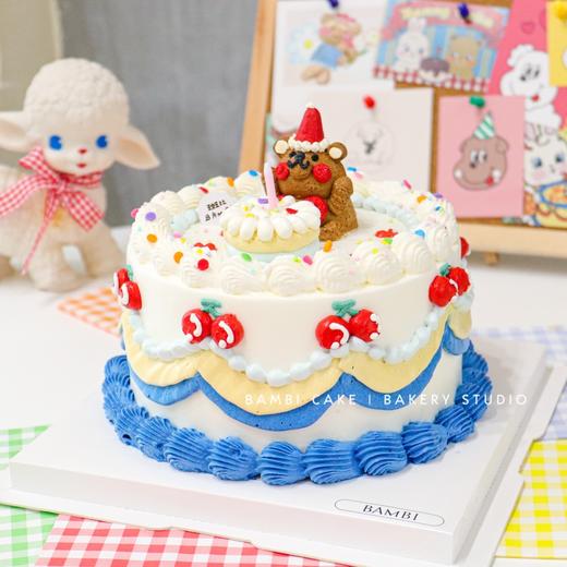 立体小熊复古裱花蛋糕 商品图0