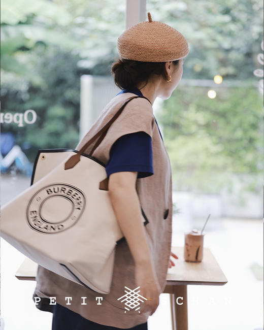 PETIT SCHAN小闪 #029 Teletubbies  天线宝宝 纯天然拉菲草辫撞色人字线设计款画家帽 商品图5