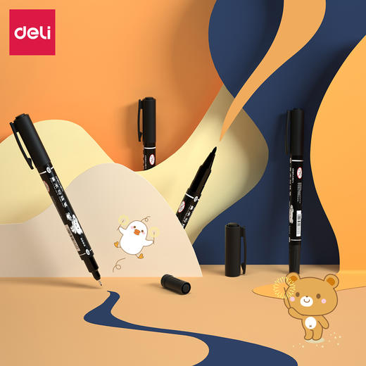 得力美术勾线笔(黑)S563 商品图1