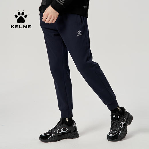 卡尔美运动裤男士秋季新款针织薄休闲宽松束脚长卫裤 商品图1