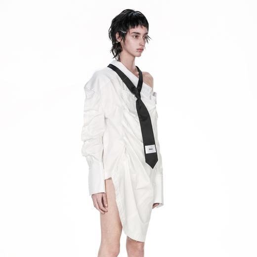 24ans 2021SS White shirt with tie 领带衬衫 商品图1