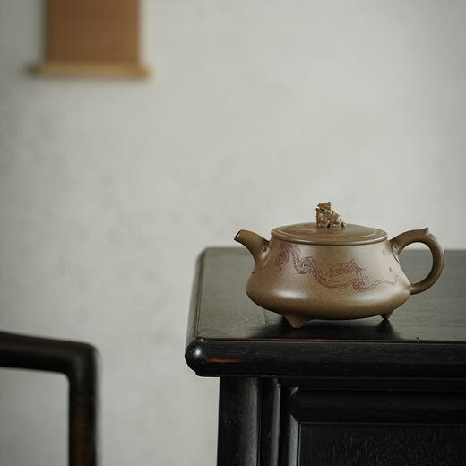 龙德堂陶艺 徐飞制 《华夏九尊·紫烟瑞云》原矿青段 340cc 库存请咨询客服 商品图0