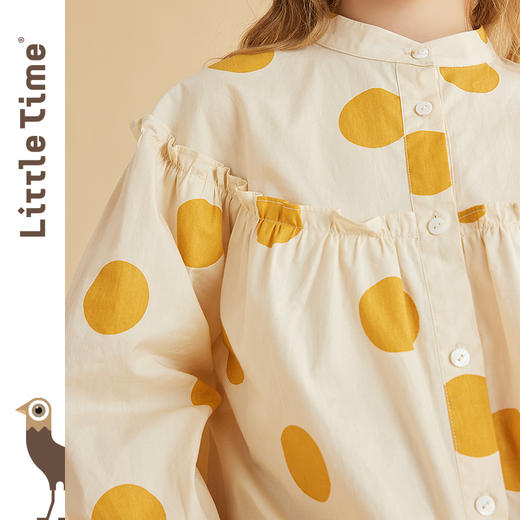 littletime女童衬衫秋季新款韩版春秋款长袖儿童纯棉衬衣上衣 商品图3