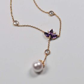 睡莲珍珠项链【定制】