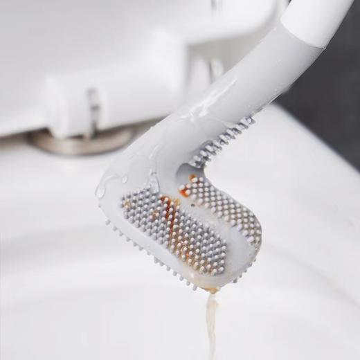 【买一送一再送挂钩4个】高尔夫硅胶马桶刷 深入每个缝隙 商品图3