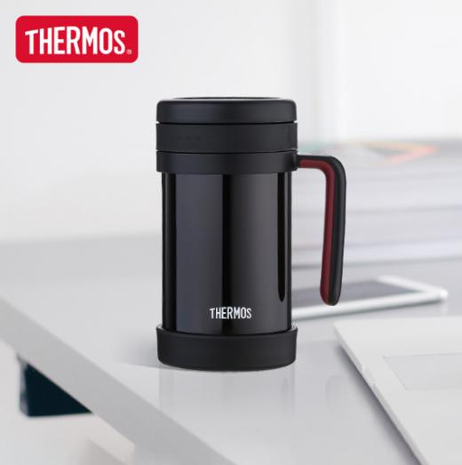 【THERMOS】膳魔师 高真空不锈钢500ml 带滤网保温杯 茶漏咖啡杯TCMF-500（三色可选） 商品图3