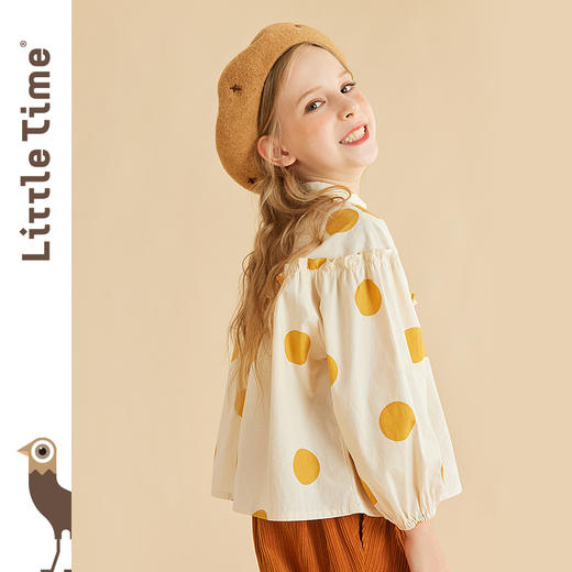 littletime女童衬衫秋季新款韩版春秋款长袖儿童纯棉衬衣上衣 商品图2
