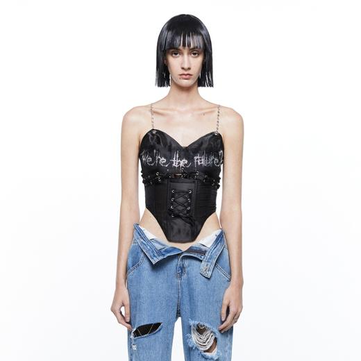 24ans Hotdrilling fish bone wipe chest 商品图0