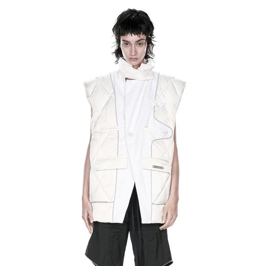 24ans (Ltd edition) Down vest限定款 黑/白羽绒马甲 商品图0