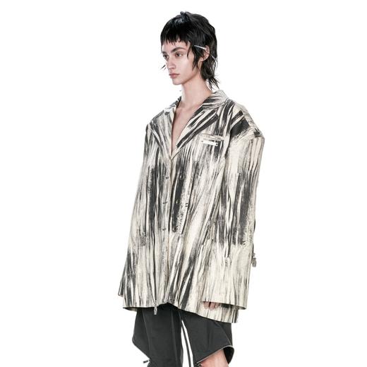 24ans Logo zip denim jacket 牛仔拉链西服 商品图1