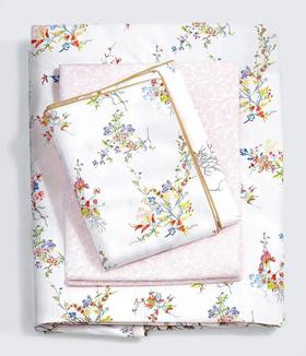 伽罗 JALO 埃及棉印花床品(淡粉缠枝)