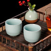 汝窑喝茶杯个人单个单杯主人杯陶瓷开片手工可养冰裂家用大号简约 商品缩略图2