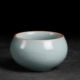 手工禅定杯天青色名茶杯茶道单杯大号汝窑主人杯功夫茶杯陶瓷单个