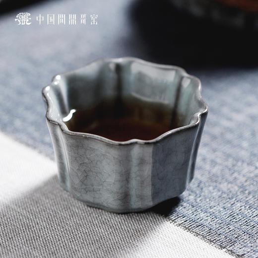 问鼎哥窑锦绣宋纹簪花杯（缺货） 商品图0