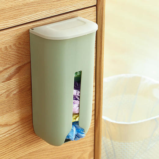 壁挂式垃圾袋收纳神器 抽取塑料袋收纳盒 商品图2