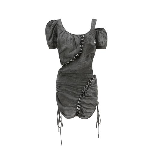 24ans Bubble sleeve pleated dress 商品图4