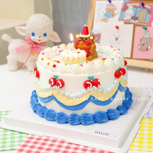 立体小熊复古裱花蛋糕 商品图1