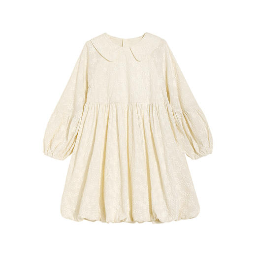 littletime女童绣花连衣裙秋装2021新款法式长袖春秋儿童公主裙子 商品图4