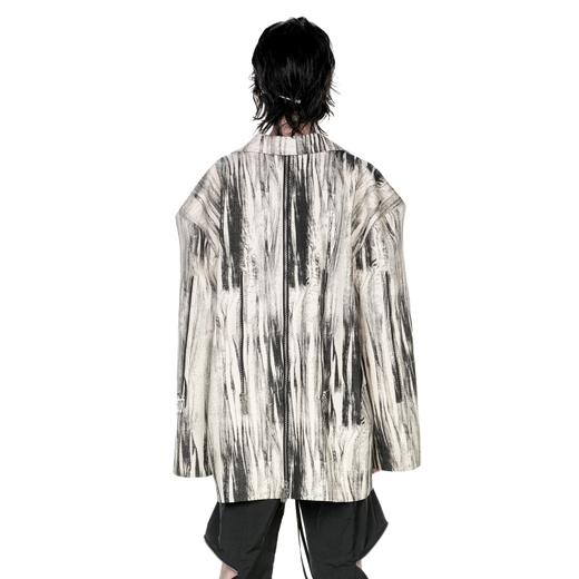 24ans Logo zip denim jacket 牛仔拉链西服 商品图2