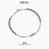 ZEGL蓝白环扣项链女潮ins嘻哈小众设计感冷淡风复古锁骨链配饰品 商品缩略图3