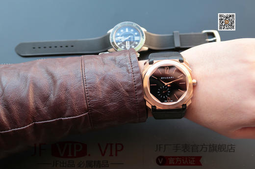 宝格丽OCTO系列102559薄腕表，搭载瑞士2824全自动机械机芯，40毫米直径，意大利牛皮表带，蓝宝石镜面，CNC打磨 商品图6