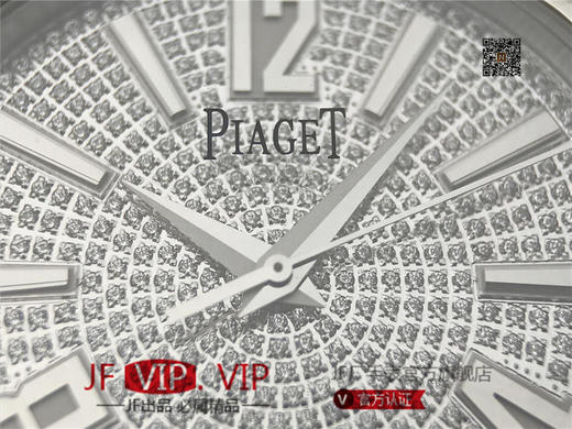 MKS伯爵POLO系列满天星，震撼上市。腕表一共采用564颗施华洛世奇 美钻，枕形表壳镀18k真金 商品图14