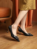 westory女鞋2021秋季新款尖头优雅气质通勤百搭细跟高跟鞋浅口单鞋W21CE71021 商品缩略图1