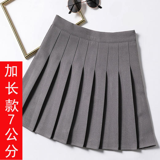 【服饰鞋包】百褶裙短裙女夏韩版学生高腰秋冬新款防走光抗皱jk黑色a字半身裙 商品图6