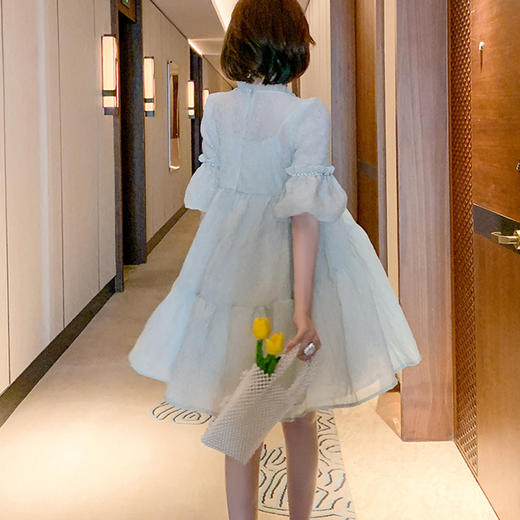 裁缝学苑AG180 灯笼袖连衣裙纸样夏季服装裙子样板女装打版裁剪图 商品图1