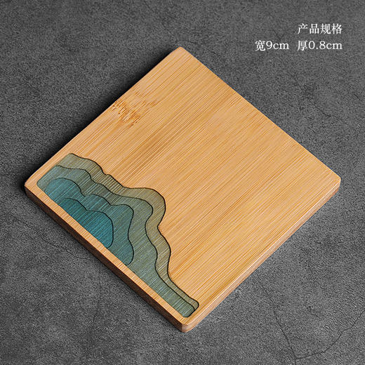 竹制杯垫简约中国风竹茶托家用功夫茶杯隔热杯托垫子茶道配件 商品图6