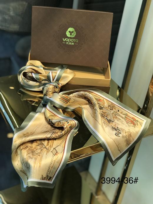 优品堂《春的律动》100％桑蚕丝长条巾 商品图12