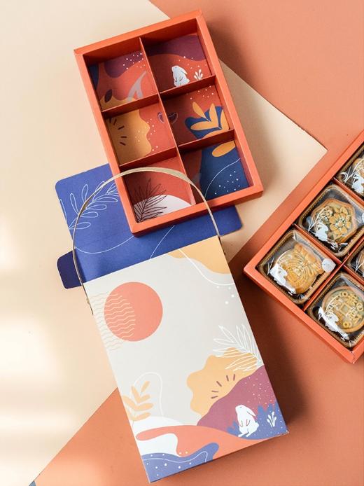 中秋月饼礼盒-6粒装 一盒顺丰到付，两盒包邮。 商品图1