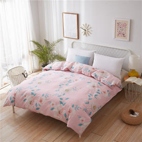 恒源祥家纺床上用品全棉被套单 楚楚花颜 200*230cm （红）HYX001DP【CZ】