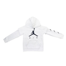 JORDAN童装正品 男童假两件拼接针织加绒连帽卫衣JD942019PS/GS