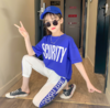 【儿童套装】童装女童短袖T恤运动套装中大童夏季夏装7分裤两件 商品缩略图3